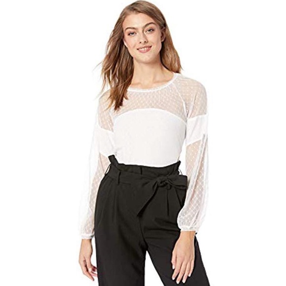 Mesh Panel Blouse - Picture 5 of 13